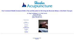 Desktop Screenshot of harboracupuncture.com