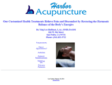 Tablet Screenshot of harboracupuncture.com